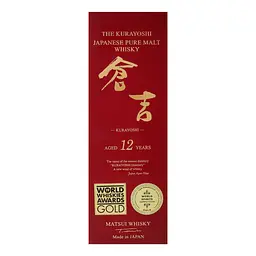 Віскі The Kurayoshi 12 yo Japanese Pure Malt Whisky в подарунковій упаковці 43% 0.7 л - мініатюра 4
