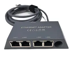 Адаптер мережевий Ethernet RZ-0198 для Starlink Mini супутникової системи, 4-портовий гігабітний мережевий розгалужувач (19400)