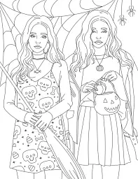 Розмальовка #Girls#Fashion#Party - Валерія Железнова - мініатюра 4