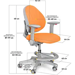 Дитяче крісло Evo-kids Mio OR (Y-407 OR) - мініатюра 3