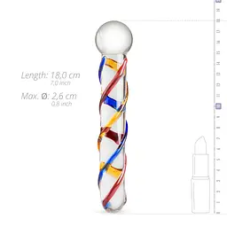 Скляний ділдо Gildo Glass Dildo No. 10 - мініатюра 2