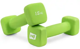 Гантелі для фітнесу неопренові квадратні Hop-Sport HS-V015DS 2х1,5кг