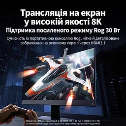 Док-станція USB-C UGREEN CM500 хаб 3 USB-A 3.0 для даних HDMI 2.1 до 8K 30 Гц сірий (25101) - мініатюра 4