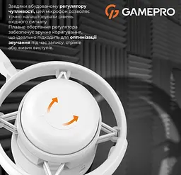 Мікрофон конденсаторний GamePro UGM-105 USB White - мініатюра 6