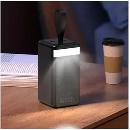 Портативна батарея Hoco J123D 90000mAh Element power bank with digital display чорна 6942007612104 - мініатюра 4