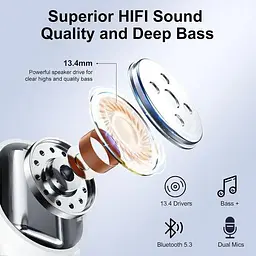 Бездротові навушники POMUIC W23 Bluetooth з шумопоглинанням IPX7 - мініатюра 4