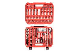 Набір інструментів Intertool RED 111 од., 1/4" x 1/2" (ET-9110) - мініатюра 3