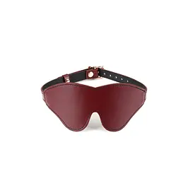 Маска на очі Liebe Seele Wine Red Blindfold шкіряна
