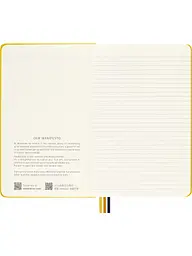 Записник Moleskine x K-Way середній, Лінійка Жовтий Нейлон (SKQP060KWYELLWT05) - мініатюра 3