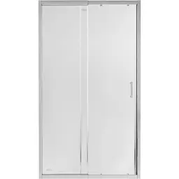 Душові двері в нішу Qtap Taurus CRM201-11.C6 110-120x185 см, скло Clear 6 мм, покриття CalcLess, універсальні, прозорий