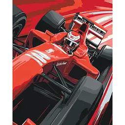 Картина за номерами "Червоний болід" arttem_illustration Art Craft 12521-AC 50х40