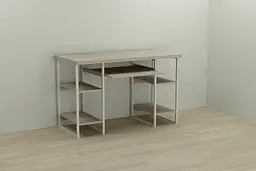 Комп'ютерний стіл Ferrum-decor Тім 75x140x60 білий ДСП Дуб Сонома 32мм (FRD-101367)