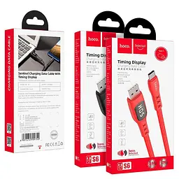 USB Cable Hoco S6 Sentinel Type-C Black 1m (with display) - мініатюра 9