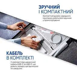 Швидка зарядка для Apple 20W USB-C Power Adapter White AMHJ83 + кабель Type-C (ARS83334) - мініатюра 3