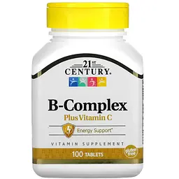 Вітамінний комплекс 21st Century B Complex plus Vitamin C 100 таблеток
