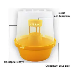 Пастка для плодових мух + феромон від вишневої мухи - мініатюра 3