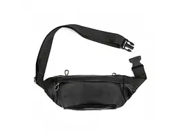 Сумка на пояс з телячої шкіри Tiding Bag t0010A чорний - мініатюра 6