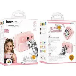 Фотокамера Hoco DV204 Dual Camera Printing Pink дитяча [153301] - мініатюра 5
