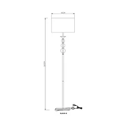 Торшер Zuma Line REA II RLL93163-1GB - мініатюра 2