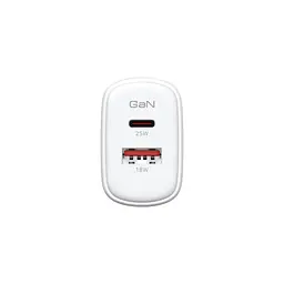 Зарядний пристрій ArmorStandart AR-T252WEU 25W GaN USB-C+ USB-A White (ARM89532) - мініатюра 3