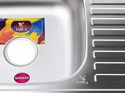 Мийка кухонна Mira MR 8050 L D Decor Left прямокутна 800х500х180 мм 30412 - мініатюра 2