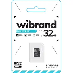 Карта пам'яті Wibrand microSDHC 32GB Class 10 UHS-I (WICDHU1/32GB) [166588] - мініатюра 2