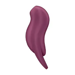 Вакуумний стимулятор клітора з вібрацією Satisfyer Pocket Pro 1 бордовий - мініатюра 2