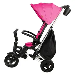 Велосипед складаний триколісний дитячий Qplay Nova+ Rubber Floral Pink (S700-13Nova+FloralPink) - мініатюра 3