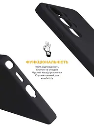 Силиконовый чехол с MagSafe для Samsung Galaxy S26 Ultra 5G, ICON2 MagCase, черный, противоударный, панель с мягкой подкладкой, защита всего корпуса, поддержка беспроводной зарядки, совместим с защитными стеклами и пленками, ArmorStandart (ARM88791) - мініатюра 4