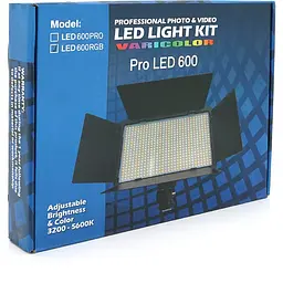 Прожектор Прожектор Voltronic RGB YT37277 600LED для фото та відео 210x125 мм Box - мініатюра 4