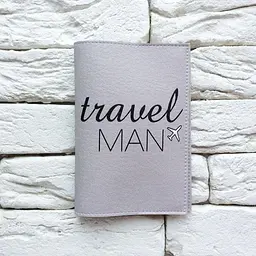 Обкладинка для паспорта Travel man 4 (сірий) - мініатюра 2