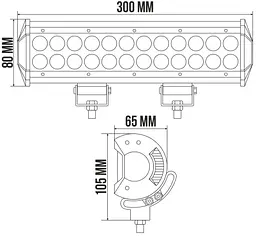 Світлодіодна додаткова LED фара Belauto Flood Алюмінієвий корпус (BOL2403F) - мініатюра 2