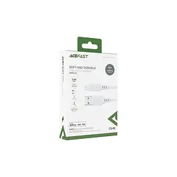 Дата кабель USB 2.0 AM to Lightning 1.2m 2.4A TPE C3-02 White Acefast (6974316280835) - мініатюра 3