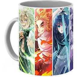 Кухоль GeekLand Demon Slayer Kimetsu no Yaiba Клинок, що розтинає демонів персонажі KY.02.17 330 мл білий - мініатюра 3