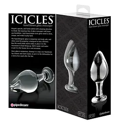 Анальна пробка Icicles No. 25 прозора - мініатюра 4
