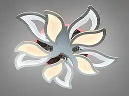 LED люстра Diasha 9033/5HR хром 130W з димером і пультом для спальні - мініатюра 2