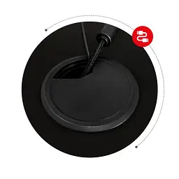 Комп'ютерний стіл HUZARO HERO 4.7 BLACK - мініатюра 9