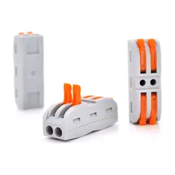 З'єднувач кабелю 2-pin аналог WAGO K212, 15штпак Voltronic (K212/15 / 41533)