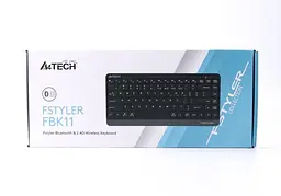 Клавіатура бездротова A4Tech FBK11 BT + Radio 2.4 чорна - мініатюра 3