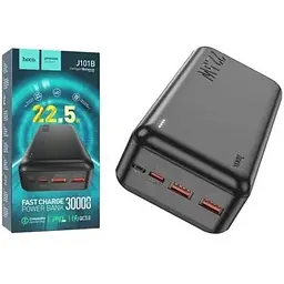 Зовнішній акумулятор Hoco Power Bank J101B 30000 mAh PD20W+QC3.0 22.5W Чорний 6931474782519 - мініатюра 3