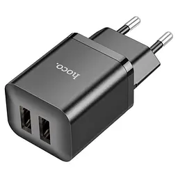 Зарядний пристрій Hoco N25 Maker (2 USB) 6931474782076 чорний - мініатюра 2
