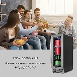 Холодильник вітрина для напоїв Klarstein Beerlager 56 (10034269) - мініатюра 8