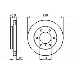 Гальмівний диск Bosch 0 986 478 990 - мініатюра 5