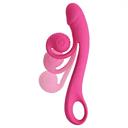 Вібратор Pretty Love Romance Beau Snail 23 см (рожевий) - мініатюра 11