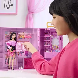 Портативна шафа-гардеробна для ляльки Barbie Deluxe Style Гардероб мрії (JJP01) - мініатюра 9
