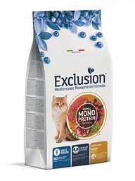 Корм Exclusion Sterilized Beef для стерилизованных кошек с говядиной 1,5 кг - миниатюра 3