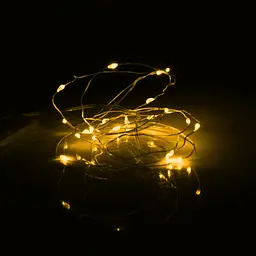 Гірлянда YES! Fun Нитка на мідному дроті 20 LED Жовта 2 м Статична На батарейках (975023) - мініатюра 3