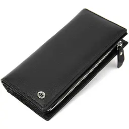 Практичний шкіряний гаманець-клатч ST Leather 19371 чорний - мініатюра 5
