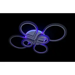 Люстри пріпотолочние 1835/6 WH LED DIMMER - мініатюра 2
