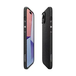 Чехол Spigen Liquid Air для iPhone 15 Plus Matte Black (ACS06650) + защитное стекло - мініатюра 8
